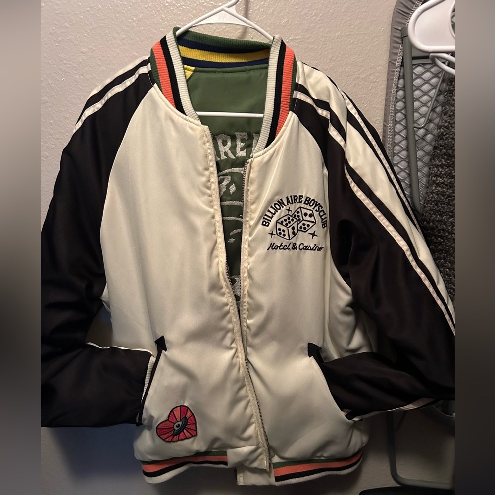 Billionaire boys club reversible bomber jacket size large